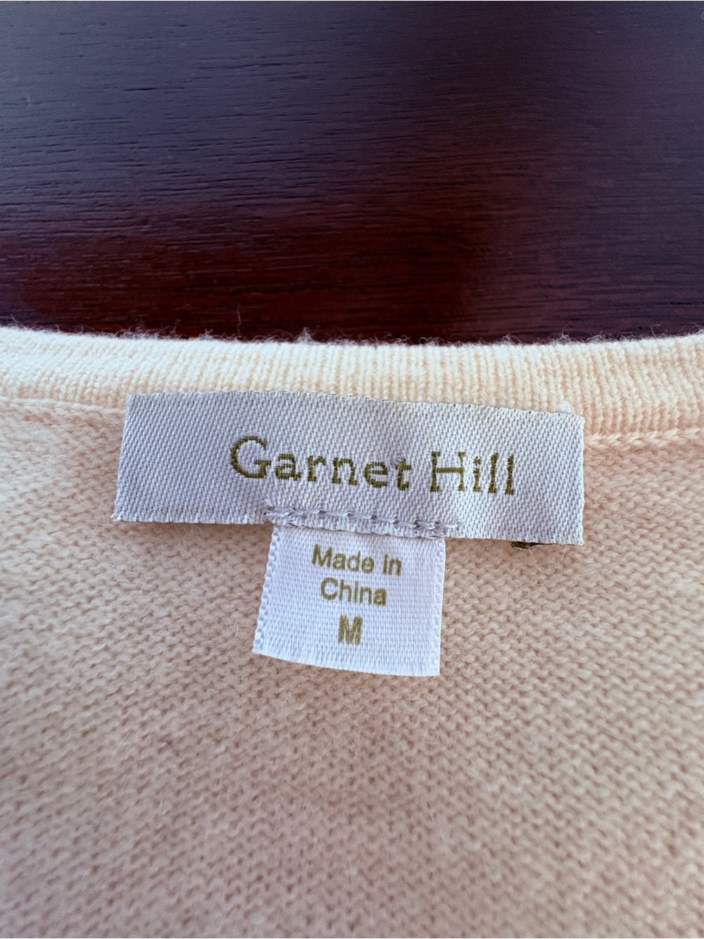 EUC Garnet Hill Cashmere Pocket Tee, sz M - Picture 6 of 8